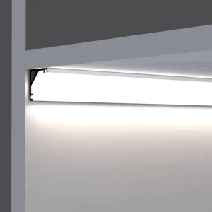 Cabinet Light With Cob 2835 Flexible LED Strip 45 Degree Angle Channel Housing Aluminum Alloy Extrusion LED Profile Lighting