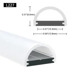 Cabinet Light with Smd 2835 Flexible Led Strip Extrusion LED Profile Light U Shaped Channel Housing Aluminum Alloy Anodizing