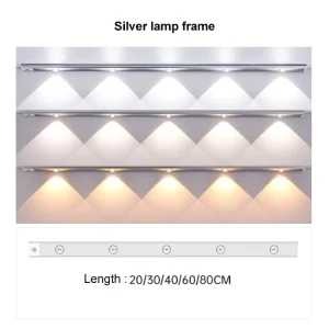 Cabinet Lights 40CM LED Motion Sensor Dimmable Cordless Magnetic Under Counter Night Light