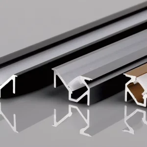 Cabinet Lights Aluminum Profile with Frosted Lens and Light Strip Profile Aluminum Housing Ideal As Corner Light for Wall Panel