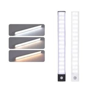 Cabinet Lights Motion Sensor LED Wireless USB Under Ultra Thin Night Light for Kitchen Cabinet Bedroom Wardrobe Indoor Lighting