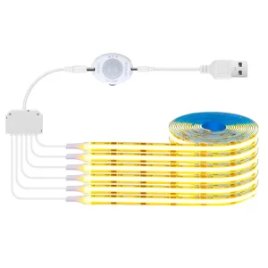 Cabinet Lights Motion Sensors High CRI LED COB Strip Curtain Track with LED Lighting Aluminum Profile