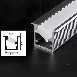 Cabinet Wardrobe Light LED Aluminum Profile 45 Degree Angle Light Extrusion Channel with Diffuser Bookcase Panel Light