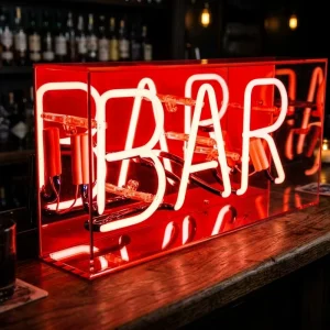 Cafe Bar Neon Box Signs Wall Lightbox Advertising Neon Lights for Restaurants for Cafe and Bar Decor