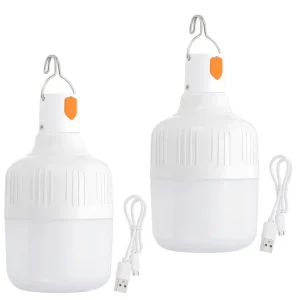 Camping Lantern Bulb USB Portable Tent Lamp Outdoor Waterproof LED Bulb Lamps Rechargeable Emergency Camping Light