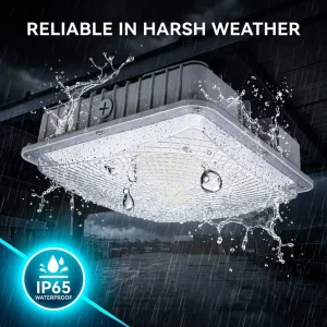 Canopy Lighting Fixture DIP Selectable IP65 Gas Station Canopy Light