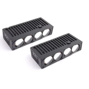 Car Accessories Car Headlight Projector Lens 100W 6500K 4 Lens Led Grille Lights Waterproof Front Grille Light