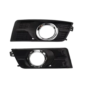 Car Front Fog Light Cover Lower Bumper Foglight Hole Grilles Bezel Fit for Cadillac SRX