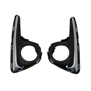Car Front Fog Light Cover Lower Bumper Foglight Hole Grilles Bezel Fit for Toyota Yaris US Version