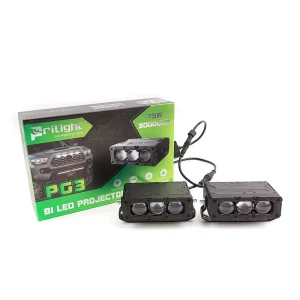Car Grille Lights 75W 30000LM Three Lens LED Grille Light Car Exterior Auxiliary Lighting Auto Auxiliary Lights