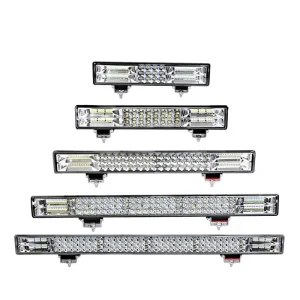Car LED Spotlights 12V/24V Grille Strip Lights Truck Modification Ultra-Bright High-Beam Flashing Lights Off-Road Lights