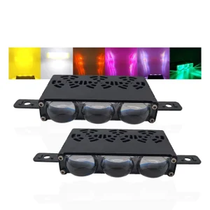 Car Spotlight RGB LED Car Grille Light 12V 24V Driving Fog Light External Auxiliary Lights for Off-Road Vehicle