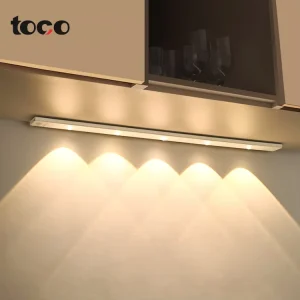 Cat’s Eye Sensors Cabinet Light for Home Hotel Rechargeable Motion Sensor Under Cabinet Light