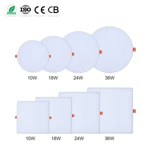 Ce Rohs Commercial 18W 24W 36W 48W Flicker Free LED Light Panel LED Panel Light for Office Shop