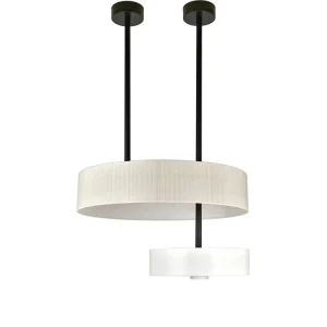 Ceiling Light Chandelier Pendant Kitchen Island Double Drum Adjustable Height LED Pendant Lamp