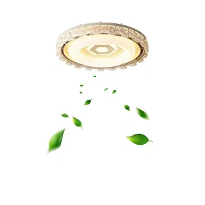 Ceiling Light Living Room Invisible Full Spectrum Silent Smart Bladeless Fan