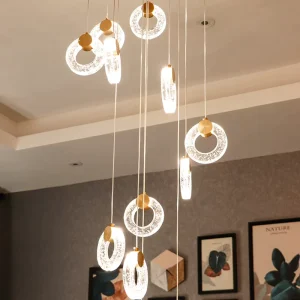 Ceiling Light and Pendant Chandelier Crystal Electroplated Lamp Lighting Living