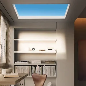 Ceiling Panel Slim Embedded Square Blue Sky LED Commercial Office 40w Dimmable Ceiling Surface Mounted LED Panel Light