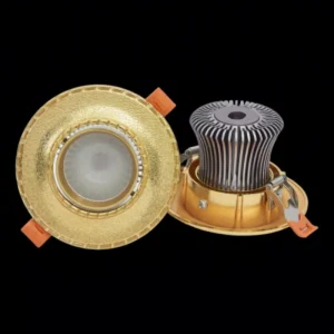 Ceiling Recessed COB 5W 7W 10W Trimless LED Light Living Room Commercial Spotlight Classical Brass Downlight
