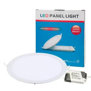 Ceiling Recessed Mounting Individual Drive Round 3 Color LED Panel Light