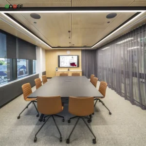 Ceiling Surface Mount Rectangle Frame Led Linear Light Bespoke Aluminum Linear Light for Meeting Table