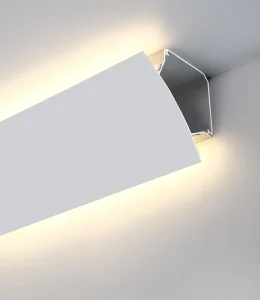 Ceiling Wall Top Corner LED Aluminum Profiles Surface Mounted up and Down Wall Wash Lighting Indoor Bedroom Living Room
