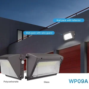 Certified DLC Certified LED Garage Wall Lamp Light 40W 150W 4000k Commercial Security Flood Light 5 Year Warranty