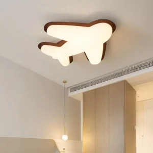 Children’s LED Ceiling Light Remote Control Iron Eye Protection White IP44 AC Modern Design Bedroom Living Room