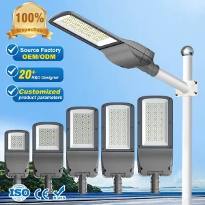 China Factory Ip66 Aluminum Parking Lot Road Light 50w 100w 150w 200w 300w Engineering Project Led Street Light