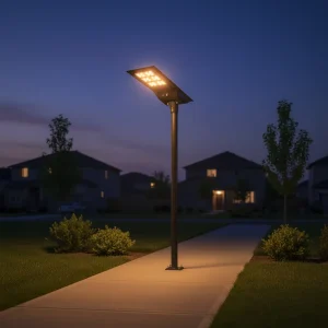 China High Lumen Ultra Bright IP65 60W DC Solar LED Street Light System for Road Use Portable