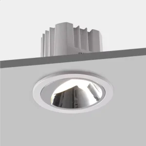 Chrome Reflector Polarized Wall Washer Spotlight 12W Spot Light Ceiling Lamp COB Recessed LED Downlight
