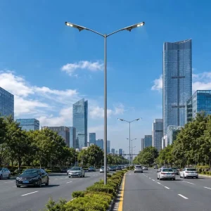 Citywide Smart 4G CAT 1 Solar LED Street Lights Without Shared Gateways Per Lamp GPS Direct Cloud Control and Offline Safety