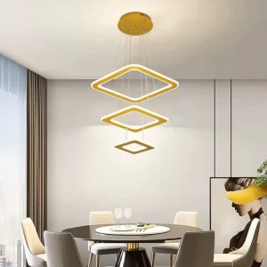 Classic Modern Gold Iron Pendant Light Restaurant Dining Room Bar Counter 150W 3CCT Homestay Chandelier Middle