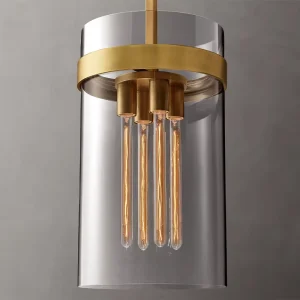 Clear Glass Pendant Chandelier for Dining Room Customization Luxury Lighting Decoration Home Glass Chandelier