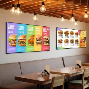 Clear Visibility Rectangle LED Advertising Light Box Restaurant Shop LED Menu Light Box