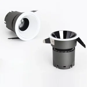 Cob Black Small Recessed Spotlight Led Downlight Ceiling Spotlights Lamp Adjustable