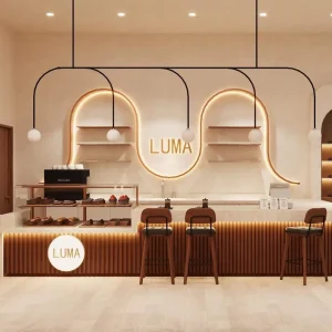 Coffee Shop Interior Design with Coffee Shop Showcase Furniture One Stop Store Decoration Renovation