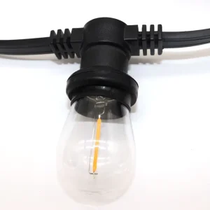 Cold Resistant Heavy Duty Strong Wire Garland Light 10m with 20 bulbs LED Festoon Light Outdoor
