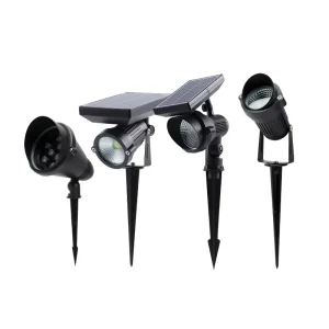 Colorful Aluminum Outdoor IP65 Solar Spotlights 24V for Garden Yard Tree Spike Landscape Lighting
