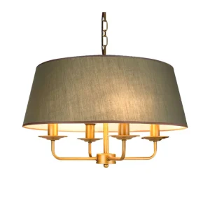 Colorful Fabric Pendant Light Chandelier Lamp Gold Pendant Lamp for Dining Room