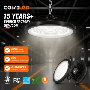 ComiLED Bay Light Led High 240W 6000K Body UFO Lamp Power Lighting LED UFO High Bay Light