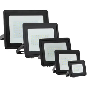 Commercial 10W 300W LED Flood Light for Stadium Courts Outdoor Sports Fields Aluminum Body 100 Lm W Luminous Efficiency IP66