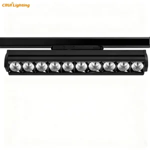 Commercial 3 Phase 4 Wire LED Modern Track Light 20W/30W/40W Aluminum Spotlight 24/36 Beam Angle 5000K Daylight Supermarket