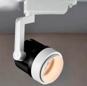 Commercial 30W LED Track Light Adjustable COB Track Lamp Fixture with Aluminum Housing Modern 2 Wire Surface Mounted Downlight