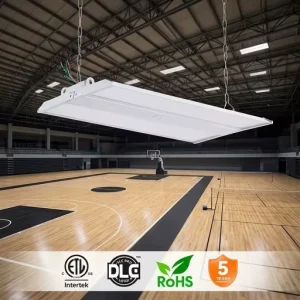 Commercial 3CCT 3 Watt Selectable 150lm/W LED Linear High Bay 300W Industrial Lamp for Workshop Warehouse Highbay Lighting