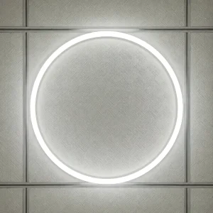 Commercial 40W Modern Round Recessed SMD2835 Aluminum LED Frame Panel Light 591x591mm Ceiling-Mounted for Office Home Warehouse