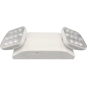 Commercial 4W LED Emergency LightLamp Dual Mount Wall Ceiling Plastic 120/277V 24H Charging Time Suitable for Damp