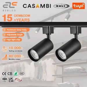 Commercial Adjustable AC220 240V Aluminum Spotlight SMD Modern LED Track Light for Indoor Showroom Shop