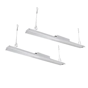 Commercial Adjustable Low Glare Black Strip Linear High Bay for Light IP65 Warehouse Use High Lumen Warranty