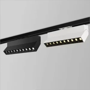 Commercial Adjustable Movable Track Lighting Ceiling Grille Spots Lights LED Square Track Light 20W